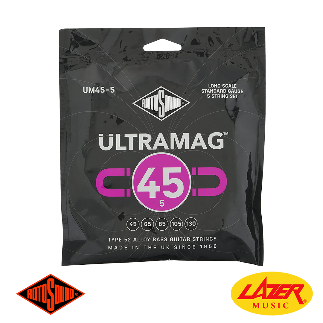 Rotosound Ultramag Standard Bass Guitar Strings (5-String Set)